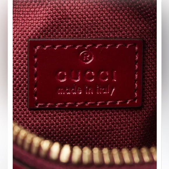 Gucci NWT GG Shadow Barrel Bag Red & Blue Crossbody Small - Picture 5 of 9